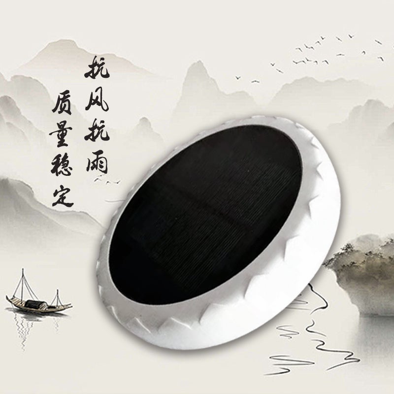 New Outdoor Solar Lotus Player 24-Hour Loop Playback Moisture-Proof Rain-Proof Lightning-Proof Energy-Saving Speaker - Image 1